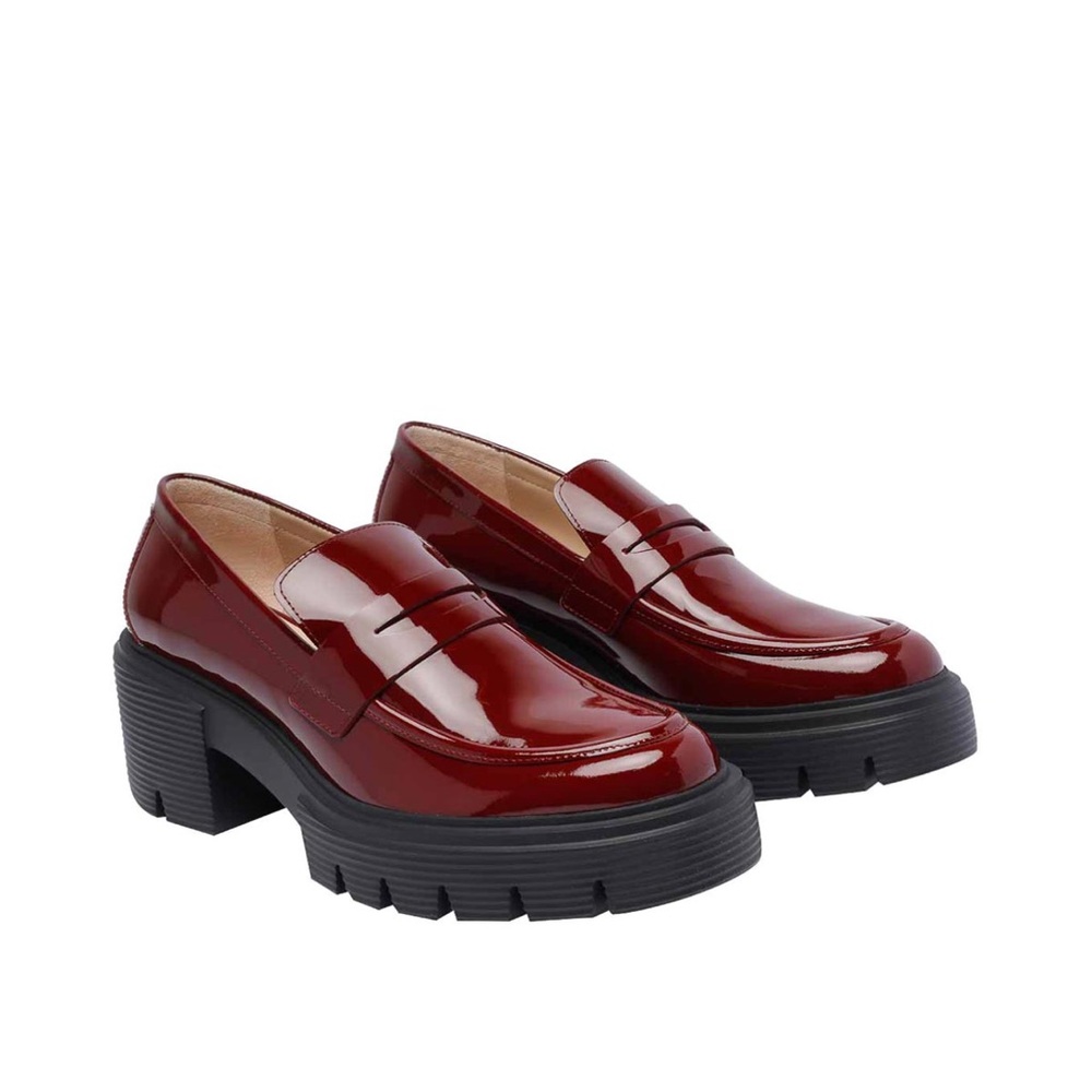 Stuart Weitzman Glossy Rosewood Soho Loafers